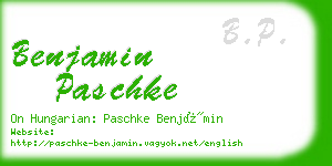 benjamin paschke business card